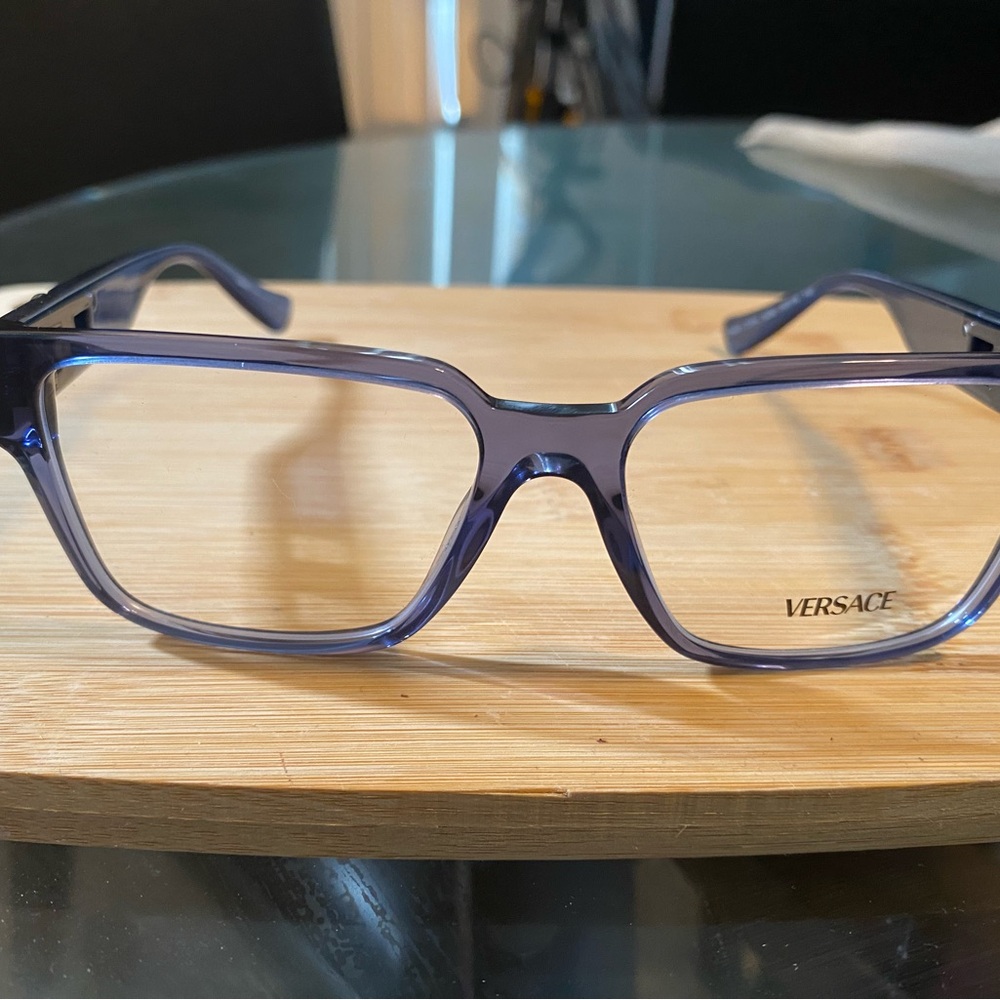 Brand New VE3346 Versace Blue Transparent Eyeglasses